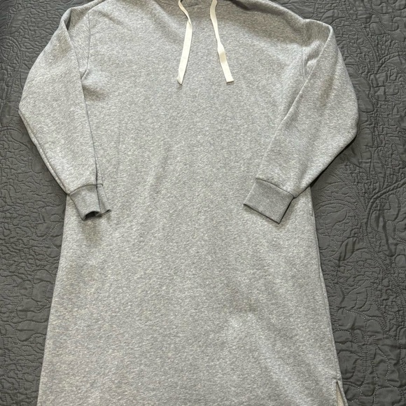 OVERSIZED GREY HOODIE DRESS - Picture 1 of 2